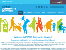 Tablet Screenshot of impact.org.au
